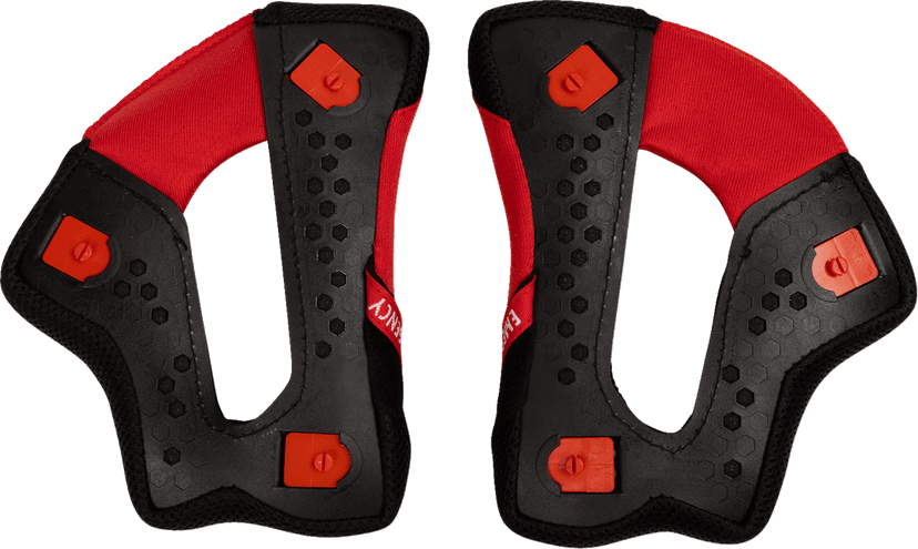 THOR 0134-4004 Reflex Sport Cheek Pads - Red/Black - 2XL — image 2 of 2