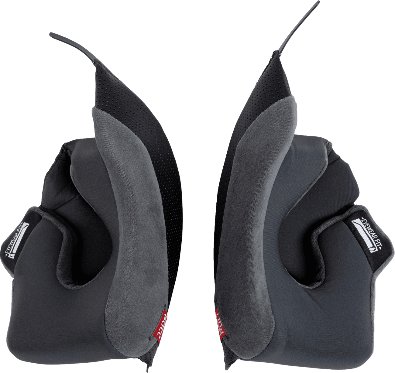 AGV 0134-4065 K7 Cheek Pads - Gray/Black - 40 mm