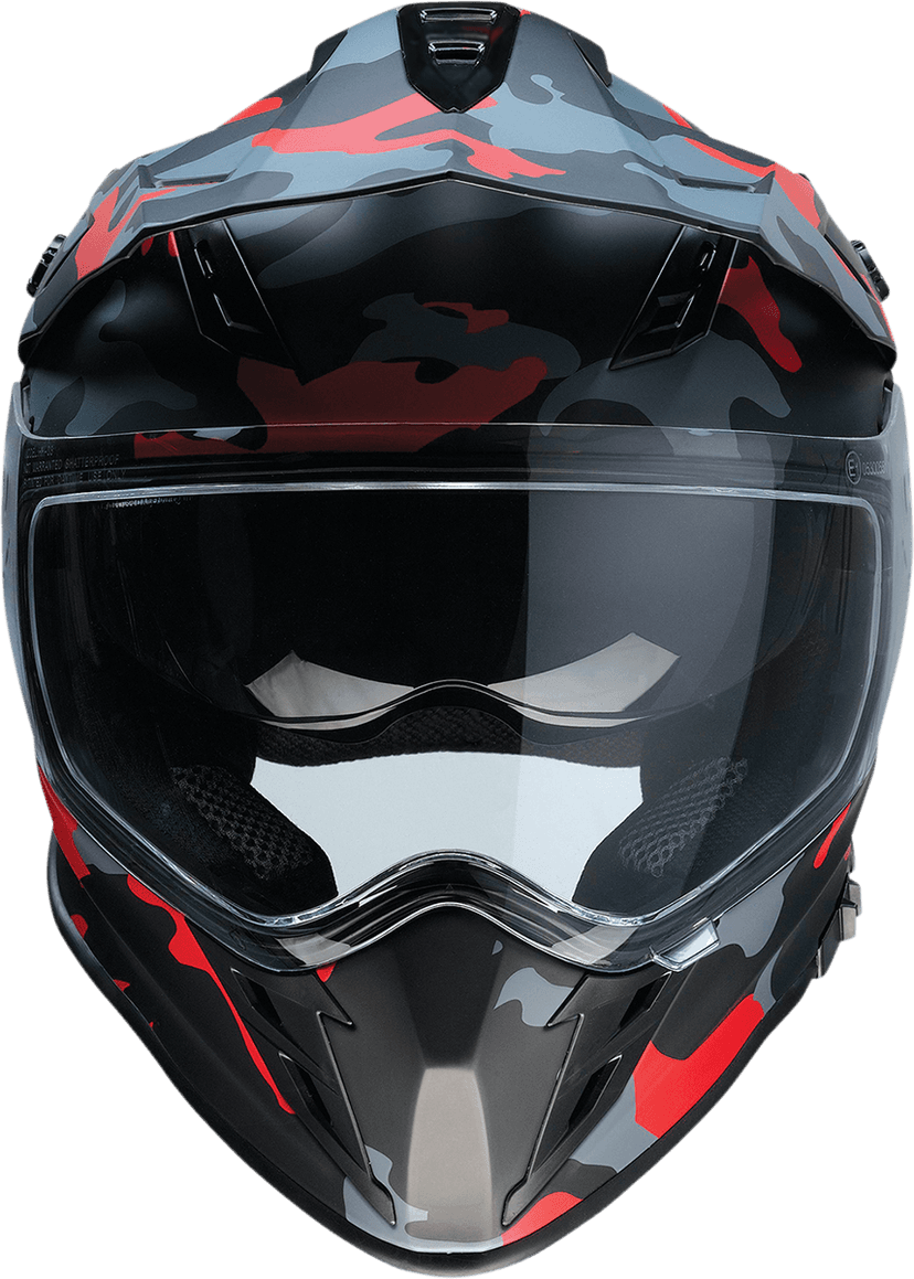 Z1R 0140-0095 Range Helmet - Camo - Red - Medium — image 10 of 10