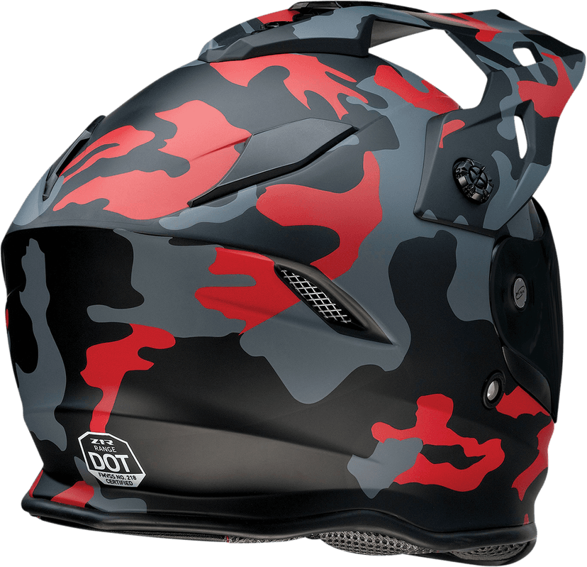 Z1R 0140-0095 Range Helmet - Camo - Red - Medium — image 9 of 10