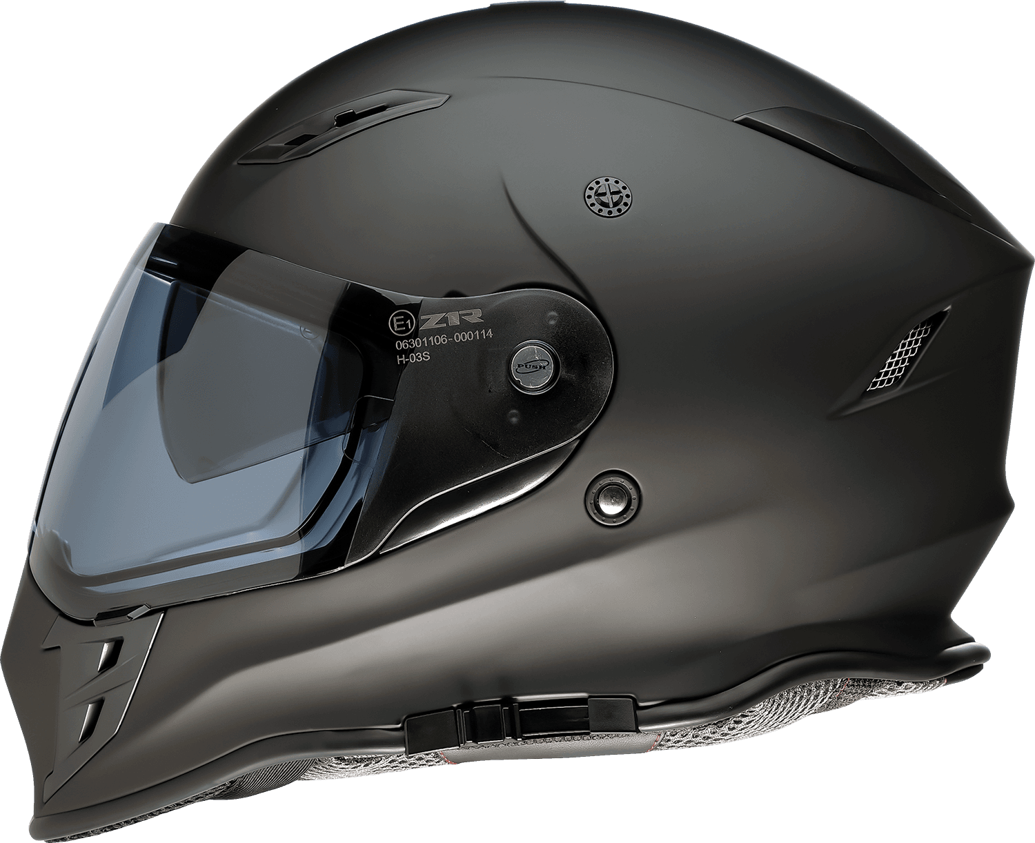 Z1R 0140-0446 Nemesis Helmet - Smoke - Flat Black - XS