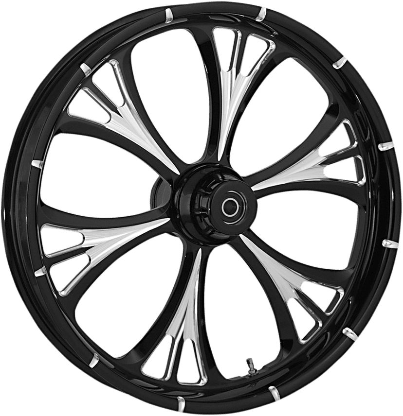 RC COMPONENTS 0201-2118 Wheel - Majestic Eclipse - Front - Dual Disc/without ABS - Black Eclipse - 26x3.75 - '08-'23 FLT
