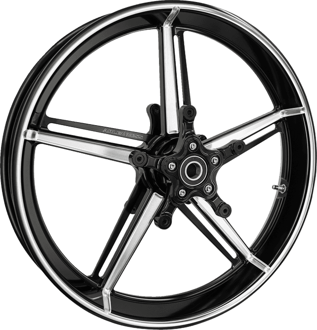 ARLEN NESS 0201-2643 Wheel with Hub/Adapter - Factory 24 - Front - Black/Contrast Cut - 21x3.5 — image 1 of 4