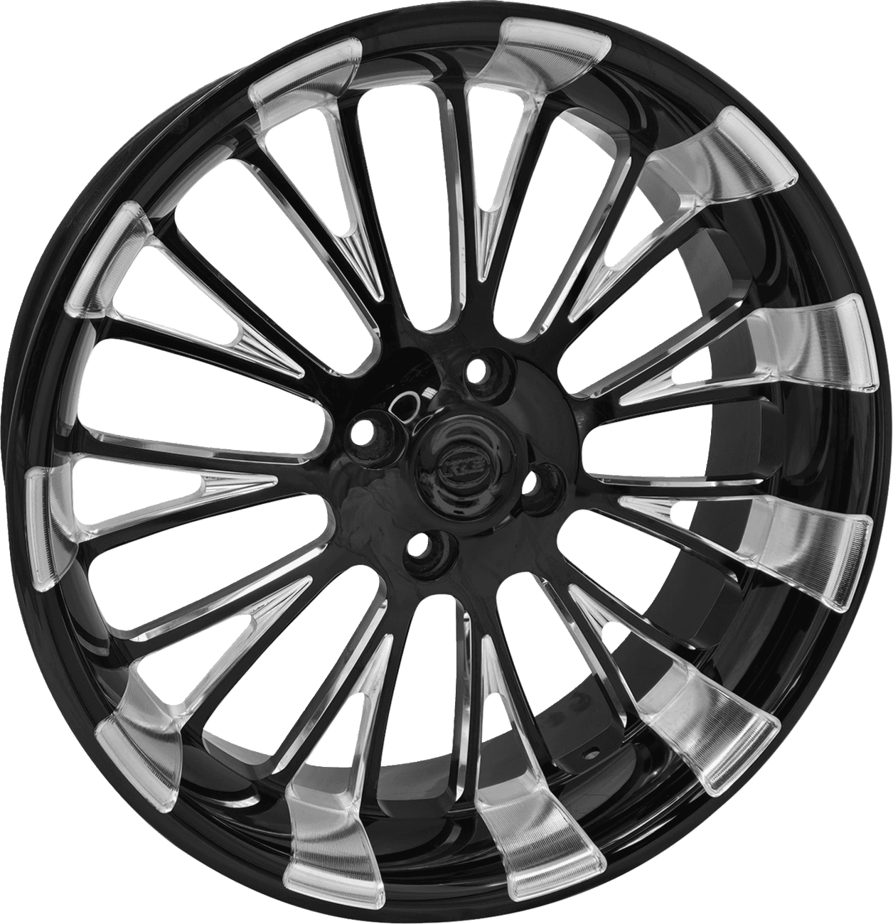RC COMPONENTS 0202-2268 Wheel - Dynasty - Rear - Black Eclipse - 18x7 - Trike