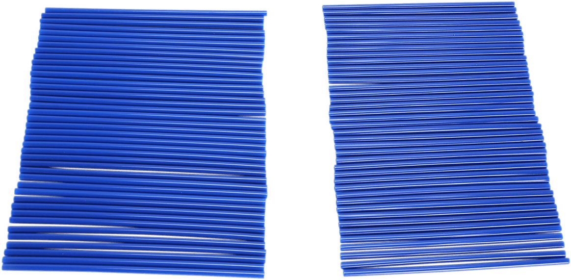 EMGO 0211-0134 Spoke Covers - Wheel Trim - Blue - 80 Pack