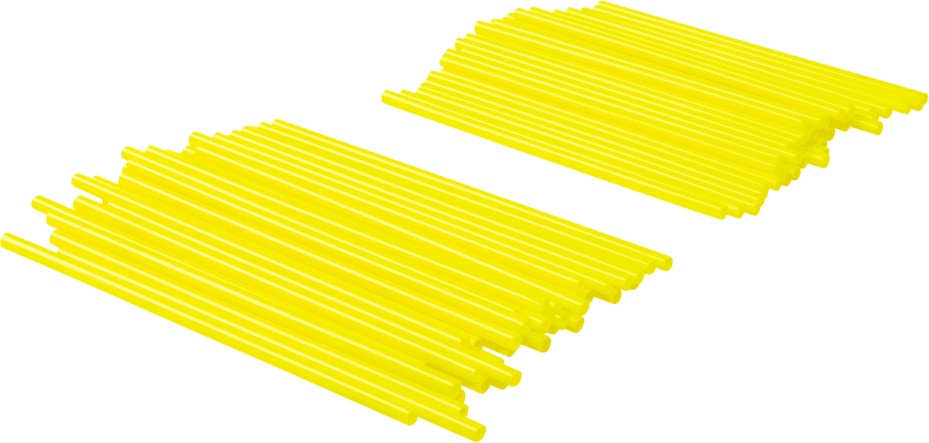 EMGO 0211-0140 Spoke Covers - Wheel Trim - Hi Viz/Yellow - 80 Pack