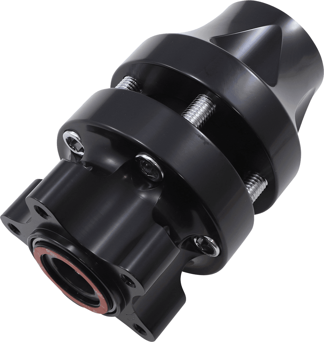 ARLEN NESS 0213-0802 Hub - Cartridge - Front/Single Disc - Black - '08-'26 Touring/Trike
