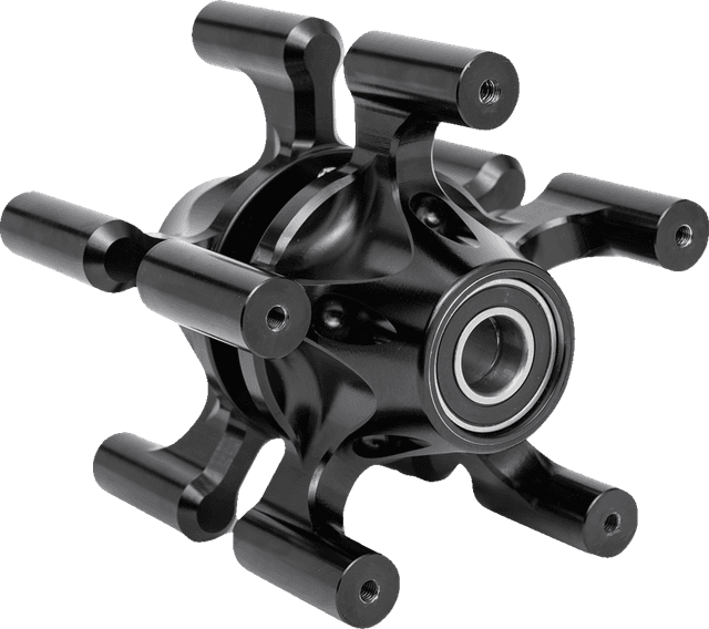 ARLEN NESS 0213-0852 Spider Hub - Dual Disc - Front - Black — image 1 of 3