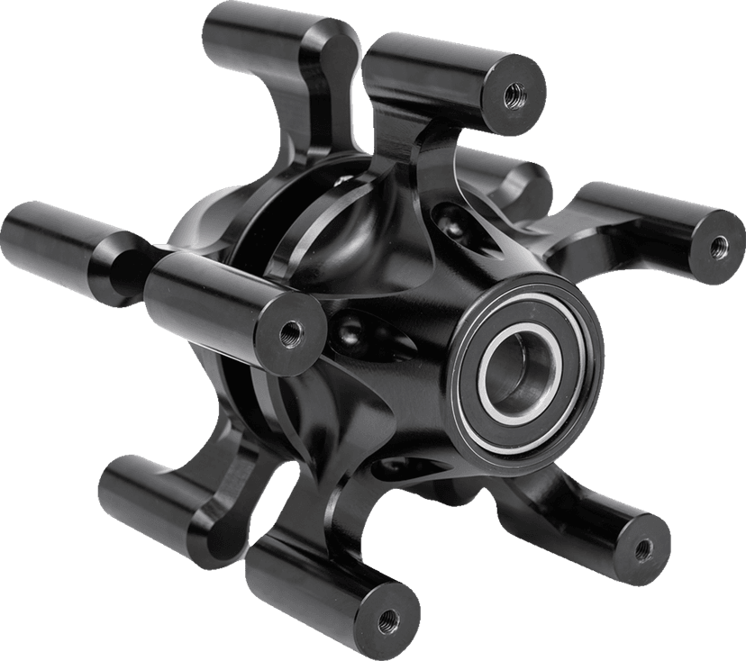 ARLEN NESS 0213-0852 Spider Hub - Dual Disc - Front - Black — image 1 of 3