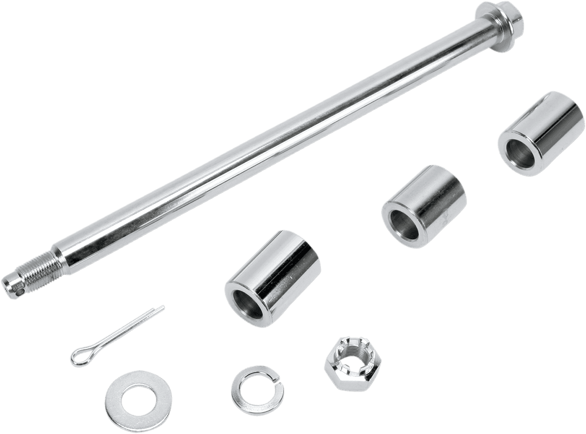 DRAG SPECIALTIES 0214-0047 Axle Kit - Rear - Chrome - '00-'05 Dyna