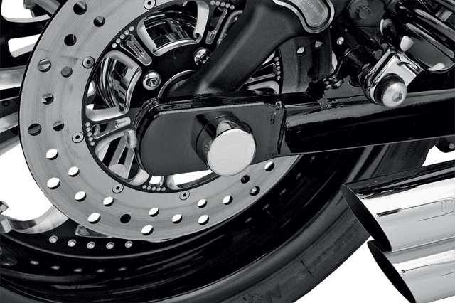 DRAG SPECIALTIES 0214-0449 Axle Caps - Chrome - Rear - Pair — image 2 of 3