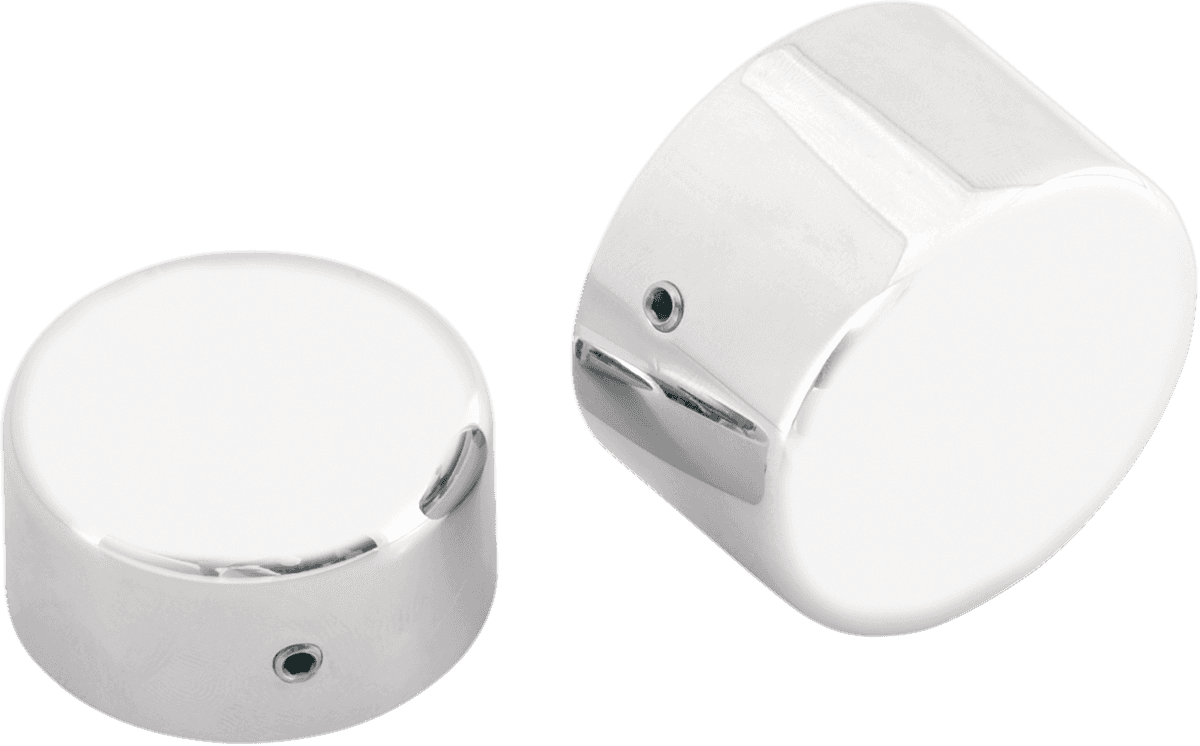 DRAG SPECIALTIES 0214-0449 Axle Caps - Chrome - Rear - Pair