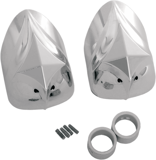 RUSS WERNIMONT DESIGNS 0214-0452 Axle Cover - Lower Fork Leg - Diamond - 41 mm — image 1 of 2