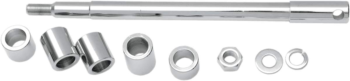 DRAG SPECIALTIES 0214-0570 Axle Kit - Front - Chrome - '86-'99 Softail