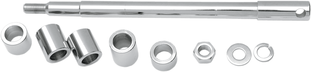 DRAG SPECIALTIES 0214-0570 Axle Kit - Front - Chrome - '86-'99 Softail
