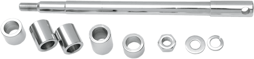 DRAG SPECIALTIES 0214-0570 Axle Kit - Front - Chrome - '86-'99 Softail