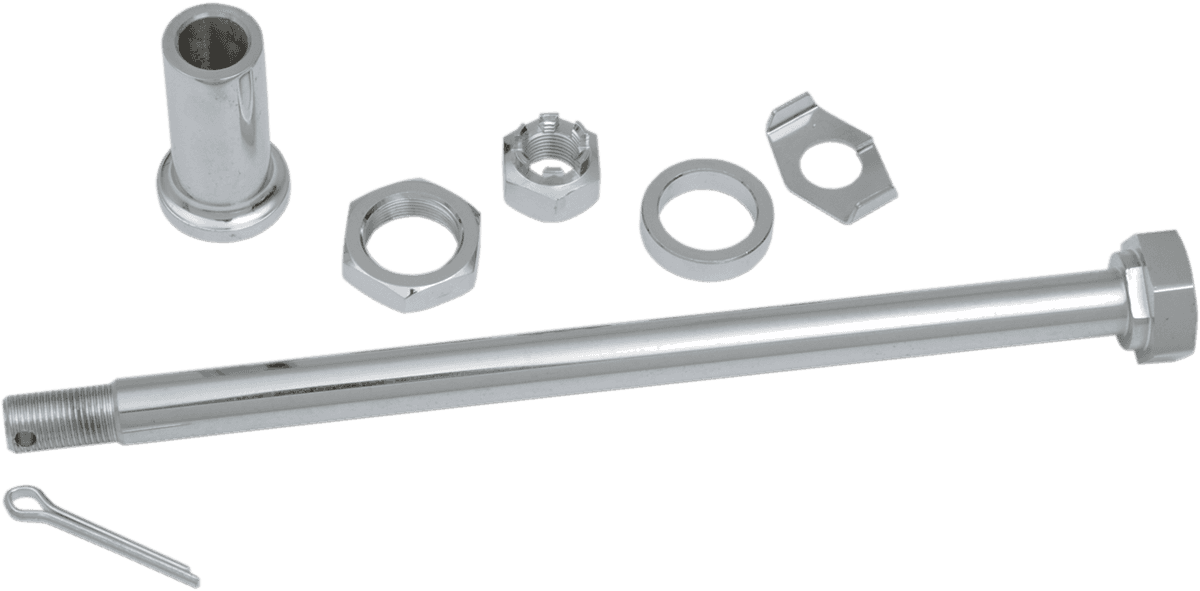 DRAG SPECIALTIES 0214-0580 Axle Kit - Rear - Chrome - '67-'72 Electra Glide