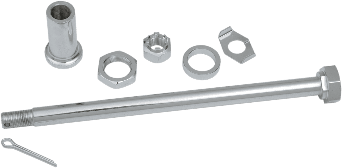 DRAG SPECIALTIES 0214-0580 Axle Kit - Rear - Chrome - '67-'72 Electra Glide
