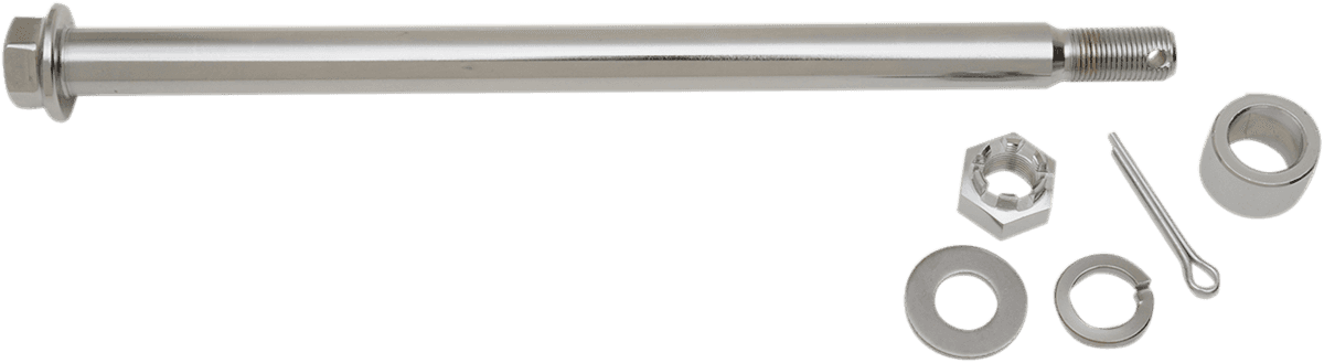 DRAG SPECIALTIES 0214-0581 Axle Kit - Rear - Chrome - '73-'84 Harley-Davidson