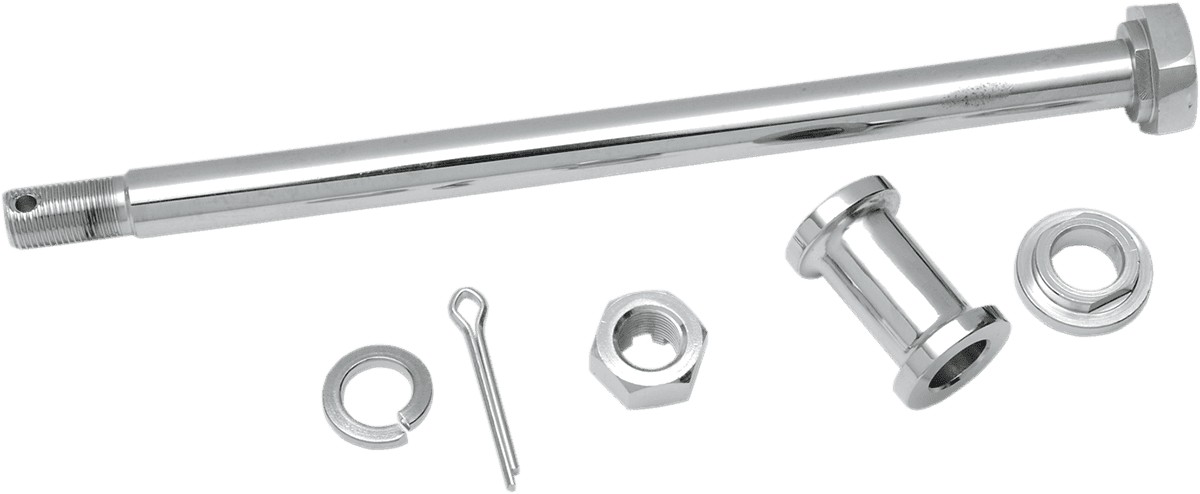 DRAG SPECIALTIES 0214-0583 Axle Kit - Rear - Chrome - '52-'78 Harley-Davidson