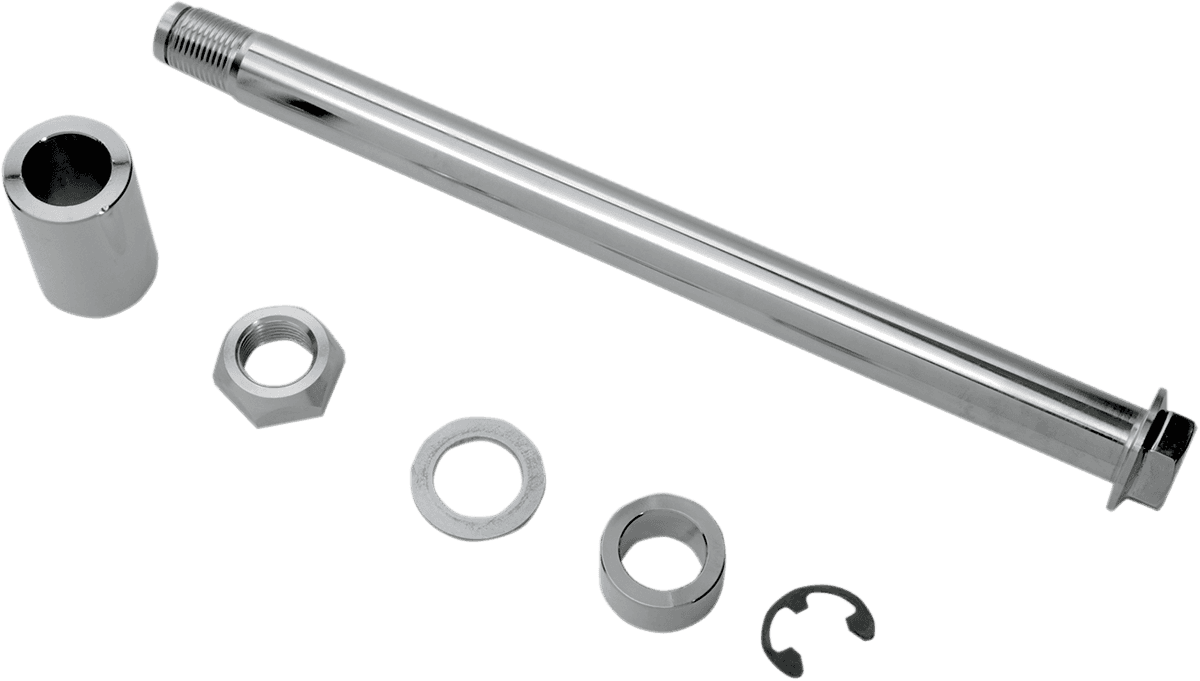 DRAG SPECIALTIES 0214-0584 Axle Kit - Rear - Chrome - '08-'17 Softail