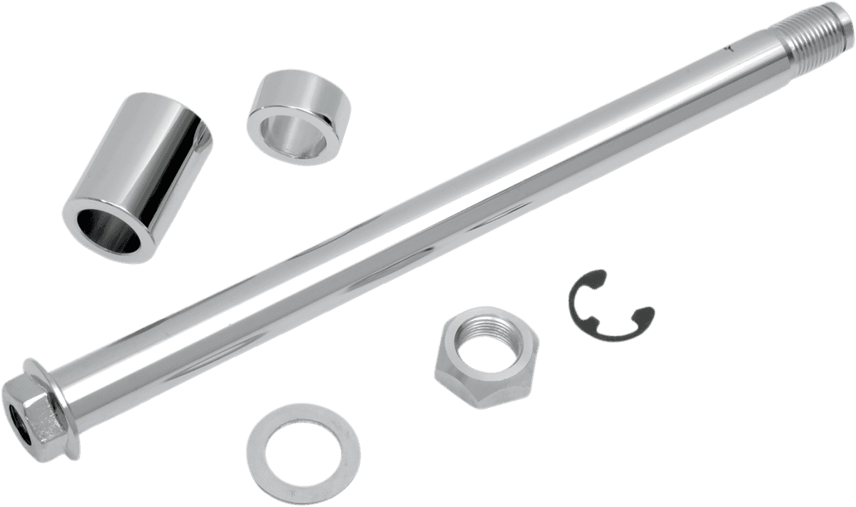 DRAG SPECIALTIES 0214-0585 Axle Kit - Rear - Chrome - '08-'17 Dyna