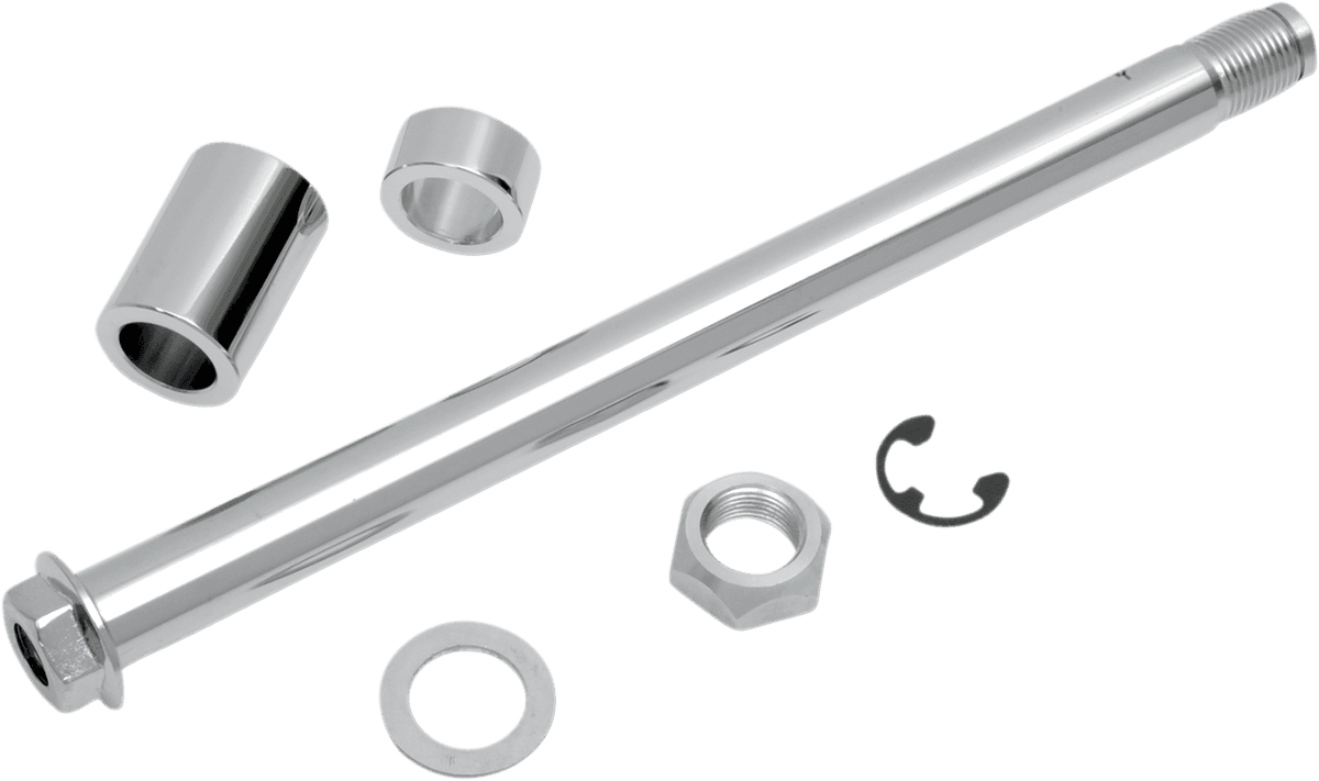 DRAG SPECIALTIES 0214-0585 Axle Kit - Rear - Chrome - '08-'17 Dyna