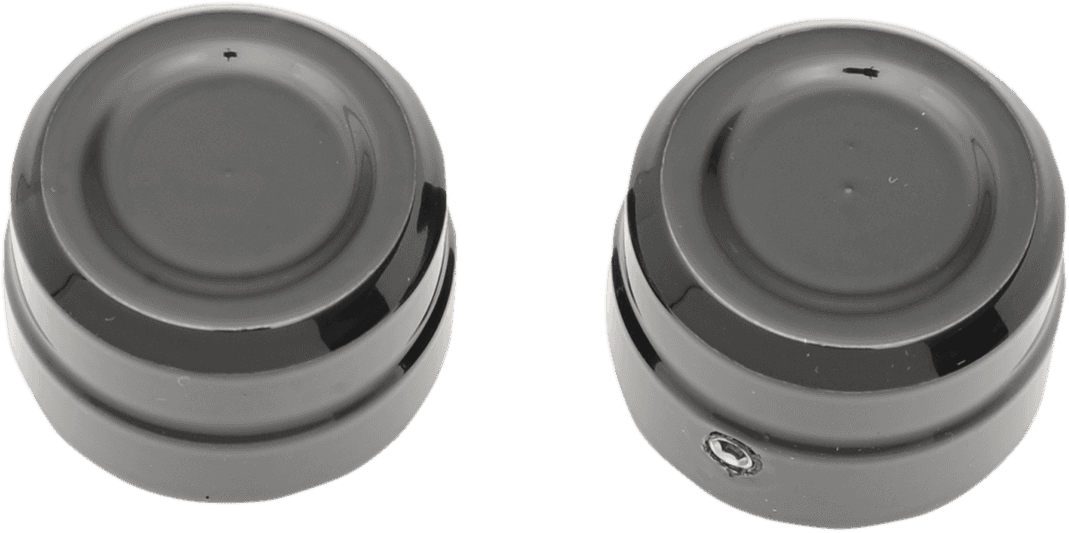 DRAG SPECIALTIES 0214-0831 Axle Caps - Front - Black - Pair