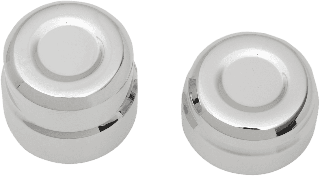 DRAG SPECIALTIES 0214-0832 Axle Caps - Rear - Chrome - Pair