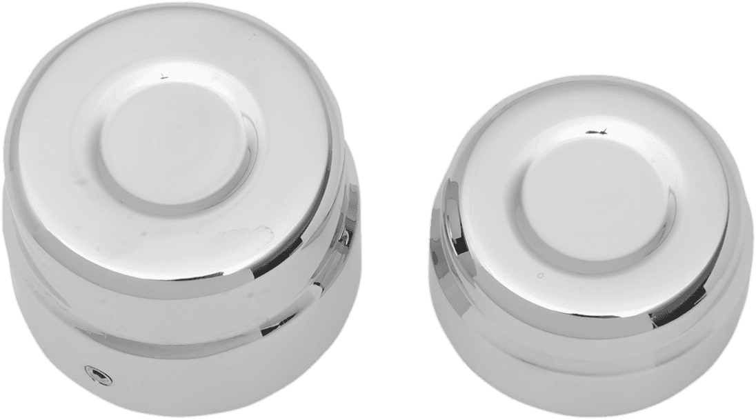 DRAG SPECIALTIES 0214-0834 Axle Caps - Rear - Chrome - Pair