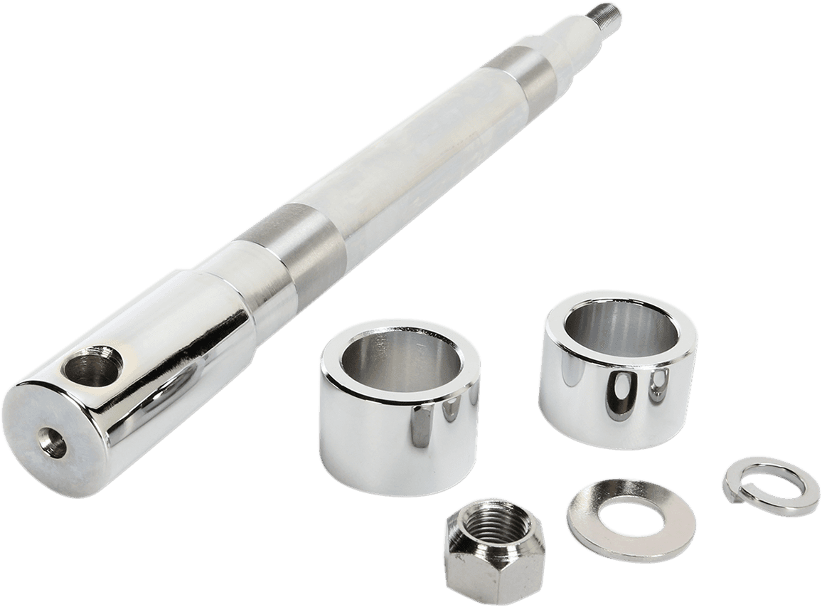 DRAG SPECIALTIES 0214-0954 Axle Kit - Front - Chrome - '00-'07 Touring