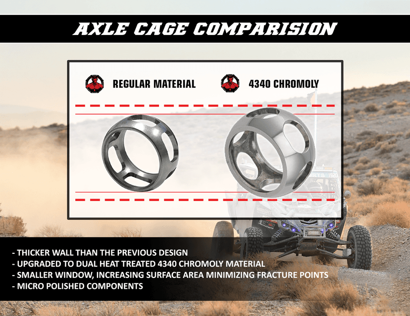 DEMON 0214-1247 Axle - Complete - Heavy-Duty - Front Left - Kawasaki Brute Force — image 3 of 5