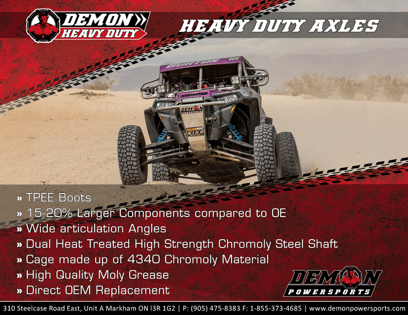 DEMON 0214-1348 Axle - Complete - Heavy-Duty - Front Left/Right - Yamaha Grizzly 700 — image 5 of 5