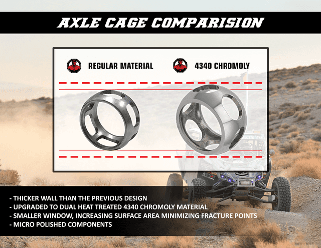 DEMON 0214-1522 Axle - X-Treme - Heavy-Duty - Long Travel - Front Left/Right - Yamaha YXZ — image 4 of 7