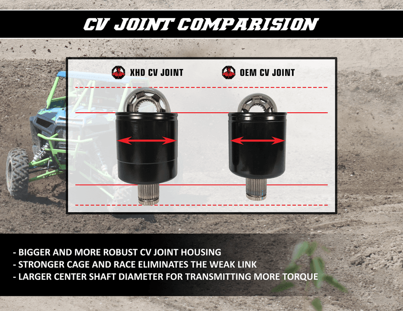 DEMON 0214-1764 Axle - X-Treme - Heavy-Duty - Rear Left/Right - Polaris Sportsman/Scrambler — image 4 of 7