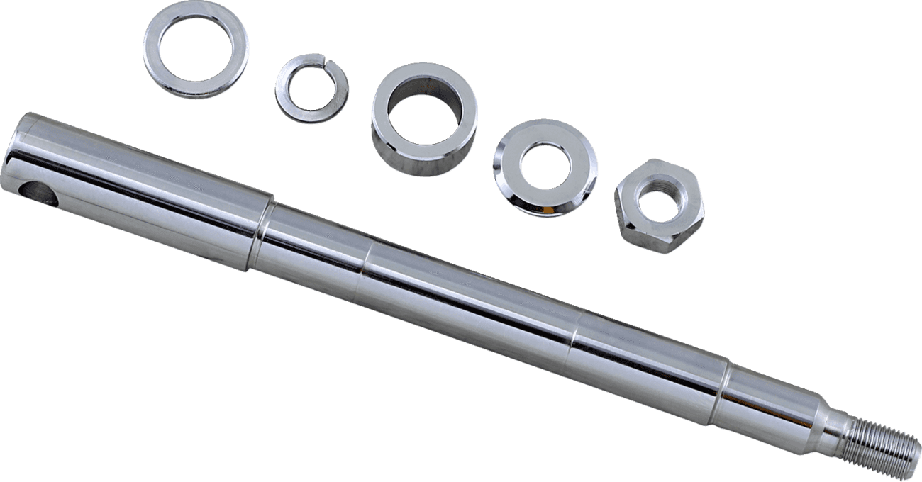 DRAG SPECIALTIES 0214-1877 Axle Kit - Front - Chrome - '87-'99 Harley-Davidson