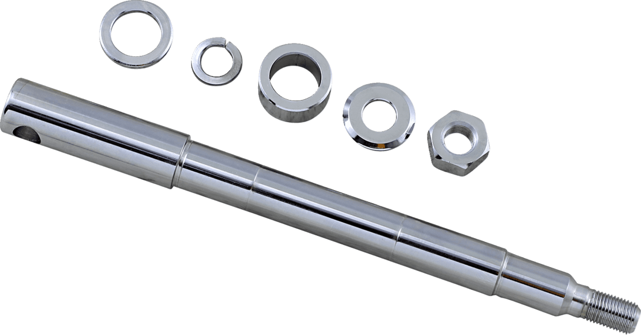 DRAG SPECIALTIES 0214-1877 Axle Kit - Front - Chrome - '87-'99 Harley-Davidson