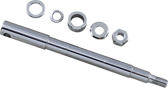 DRAG SPECIALTIES 0214-1877 Axle Kit - Front - Chrome - '87-'99 Harley-Davidson