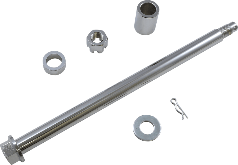 DRAG SPECIALTIES 0214-1964 Axle Kit - Rear - Chrome - '00-'01 Touring