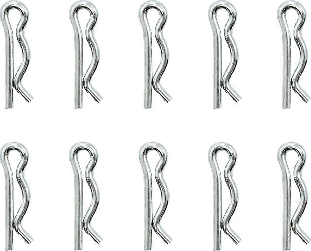 DRAG SPECIALTIES 0214-1977 Axle Nut Retainers - Rear - Chrome - 10 Pack - '00-'01 Touring