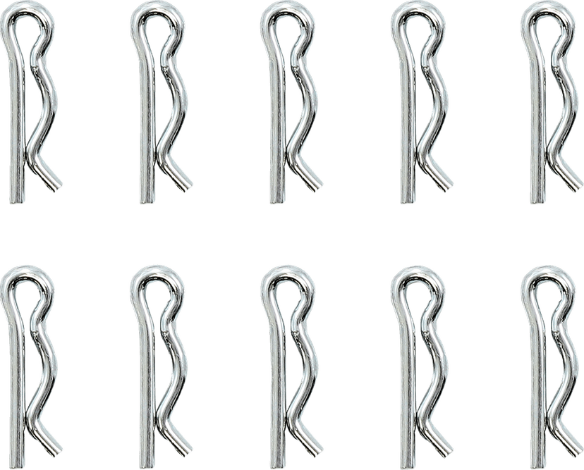DRAG SPECIALTIES 0214-1977 Axle Nut Retainers - Rear - Chrome - 10 Pack - '00-'01 Touring