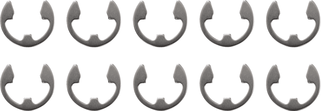 DRAG SPECIALTIES 0214-1978 Axle Nut Retainers - Rear - Chrome - 10 Pack - '02-'13 Touring