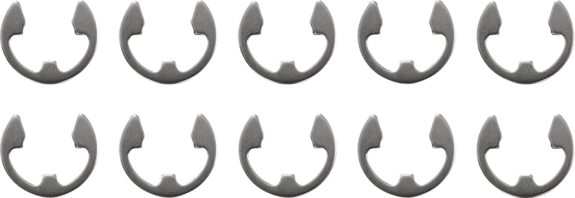 DRAG SPECIALTIES 0214-1978 Axle Nut Retainers - Rear - Chrome - 10 Pack - '02-'13 Touring