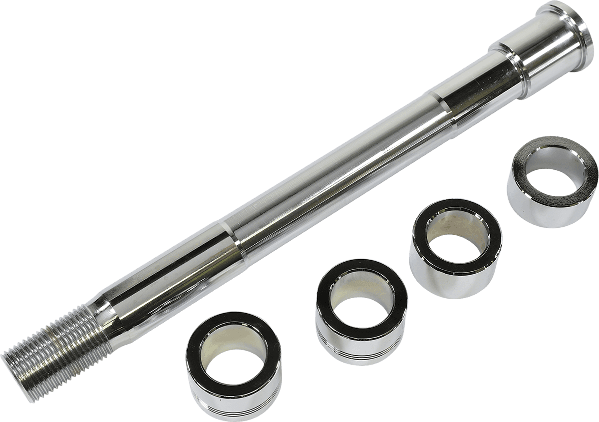 DRAG SPECIALTIES 0214-1979 Axle Kit - Front - Chrome - '18-'26 Softail