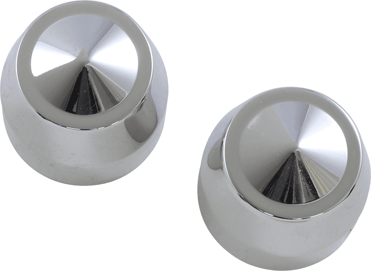 ACCUTRONIX 0214-1982 Axle Caps - Elite - Chrome - 1" - Pair