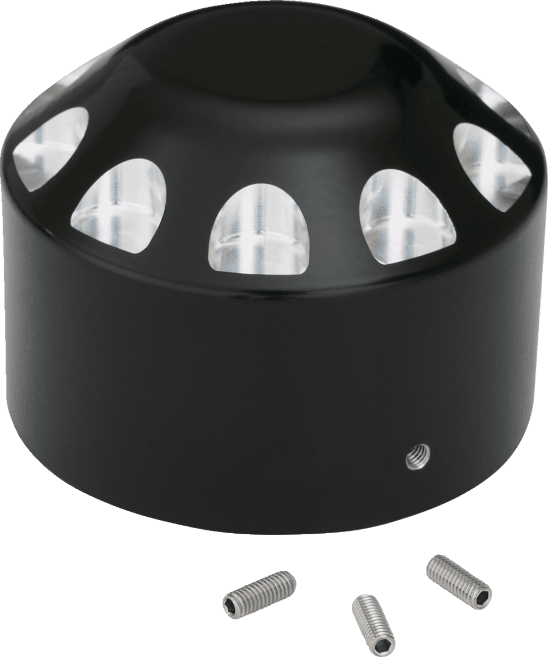 SHOW CHROME 0214-2720 Axle Nut Cover - Black