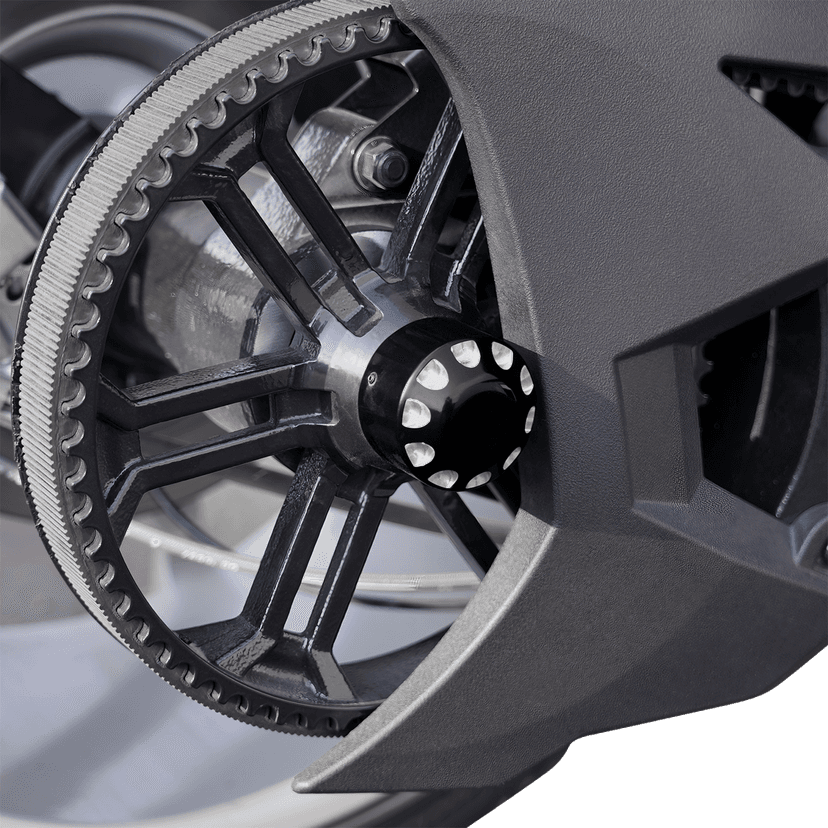 SHOW CHROME 0214-2720 Axle Nut Cover - Black — image 2 of 2