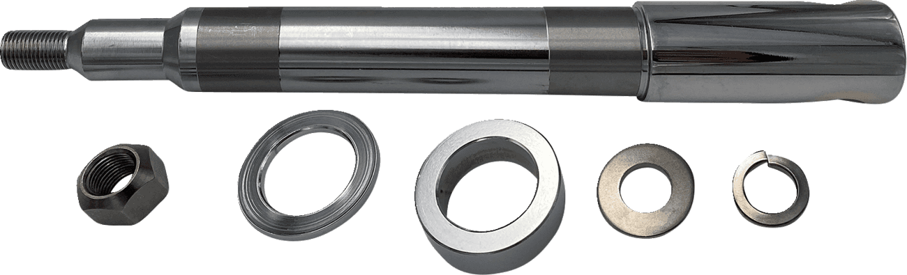 DRAG SPECIALTIES 0214-2725 Axle Kit - Front - Chrome - '04-'05 Dyna