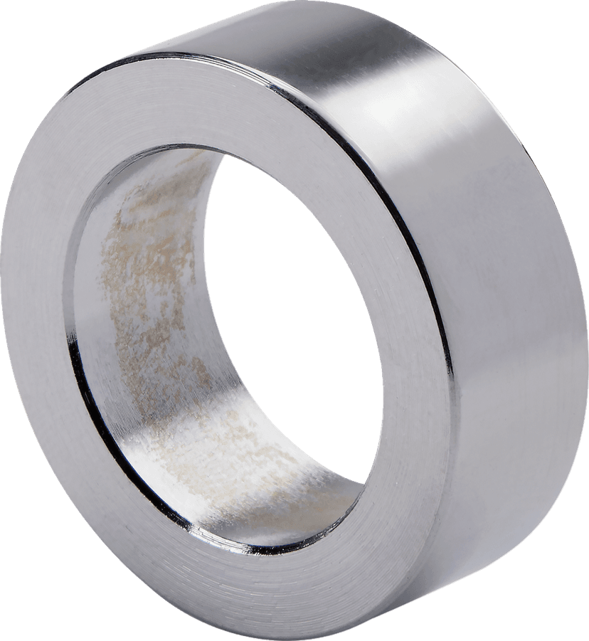 DRAG SPECIALTIES 0214-2730 Axle Spacer - Front Left - Chrome - 0.519"