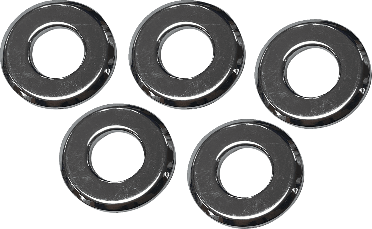 DRAG SPECIALTIES 0214-2731 Axle Washer - Front - Chrome - ID 0.51"